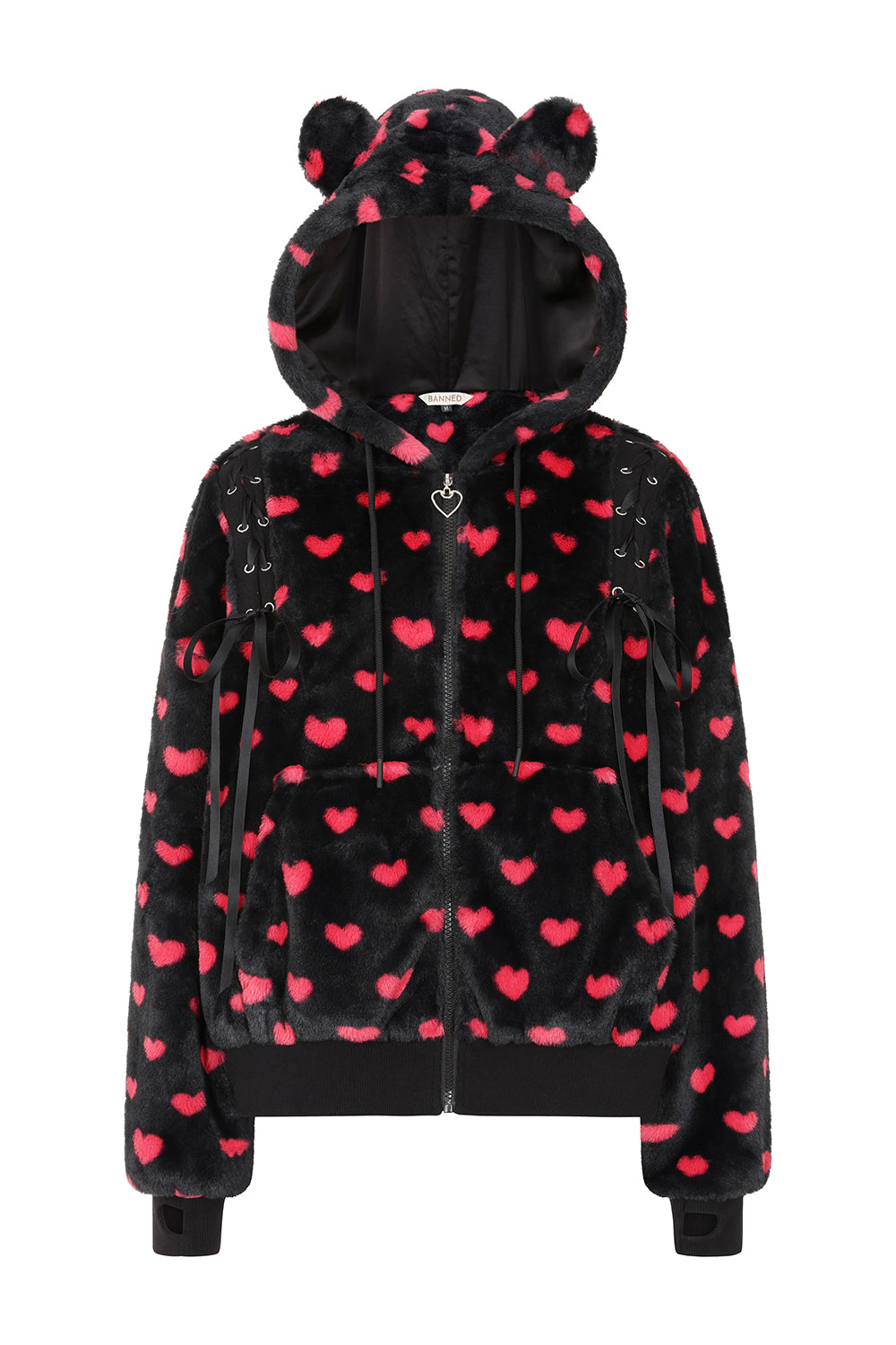 Banned Alternative Black/Red Meowgical Girl  Hoodie