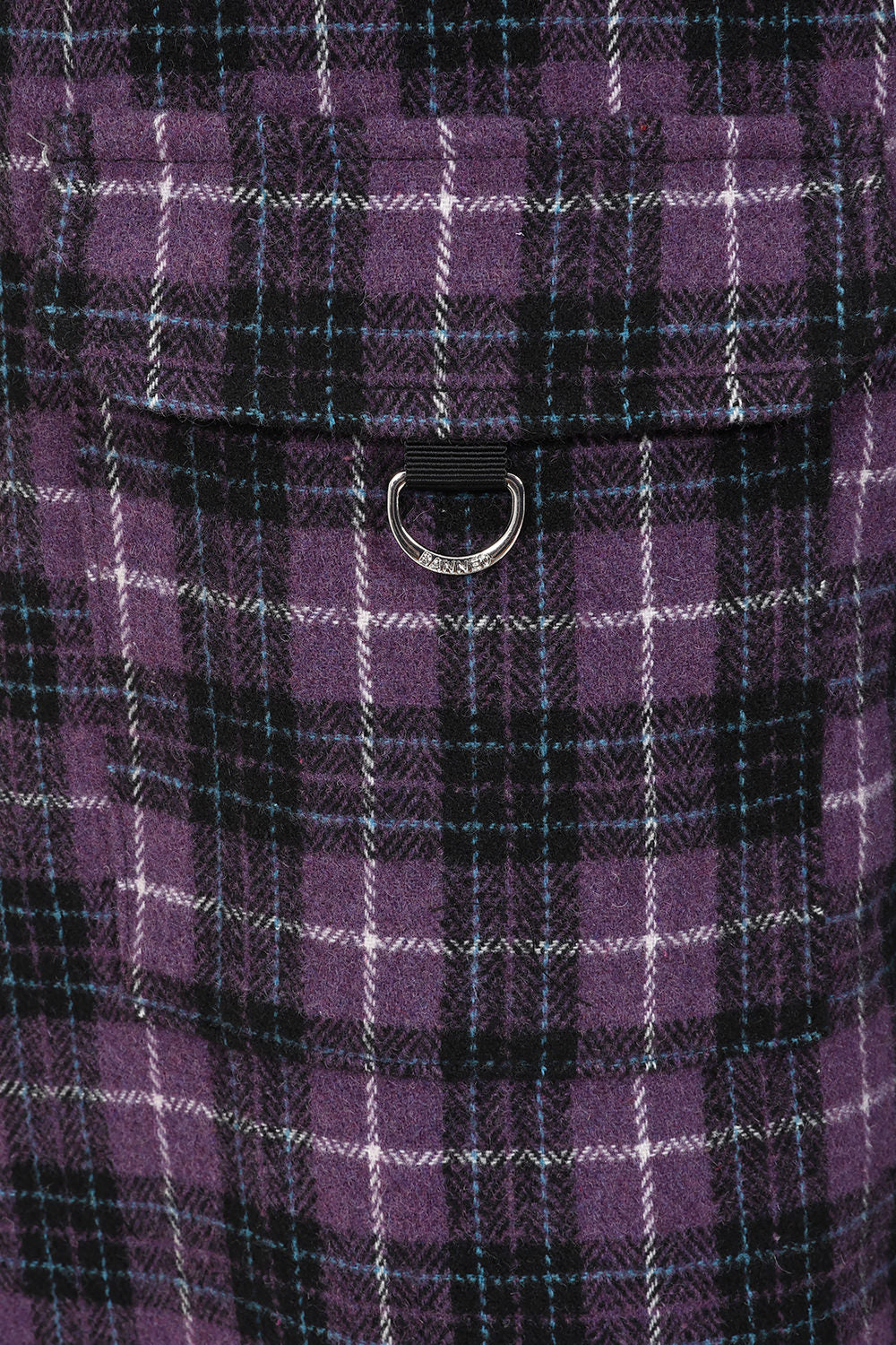 Banned Alternative Black/Purple Checkpoint Chaos Trousers