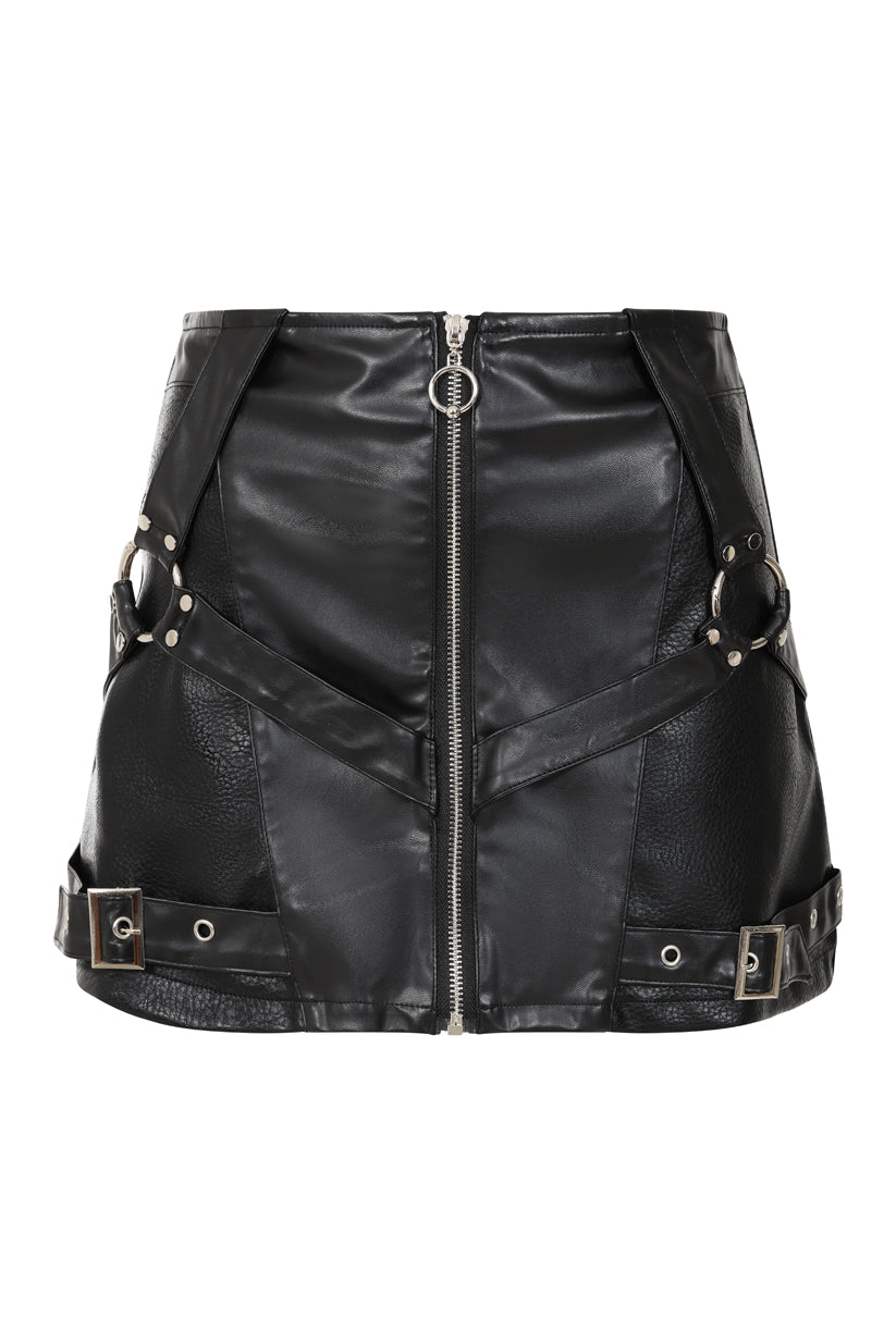 Banned Alternative Black Night Vow Mini Skirt