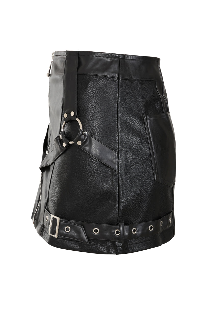 Banned Alternative Black Night Vow Mini Skirt