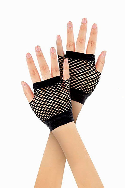 Banned Alternative COURTNEY FISHNET FINGERLESS GLOVES