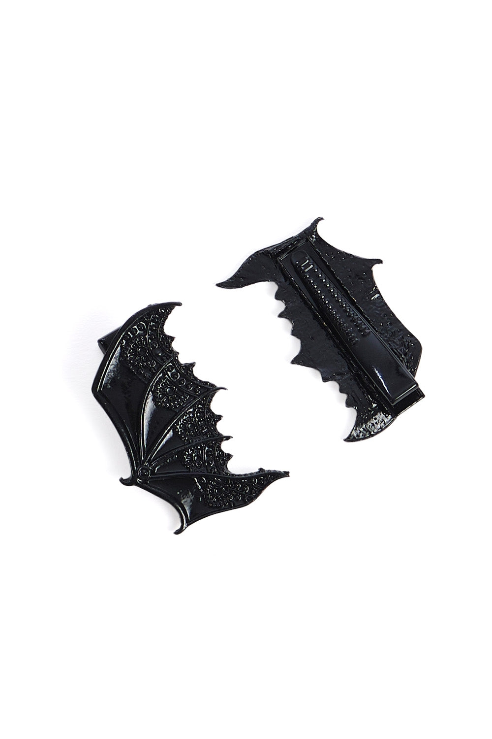 Banned Alternative BATWING HAIR CLIPS