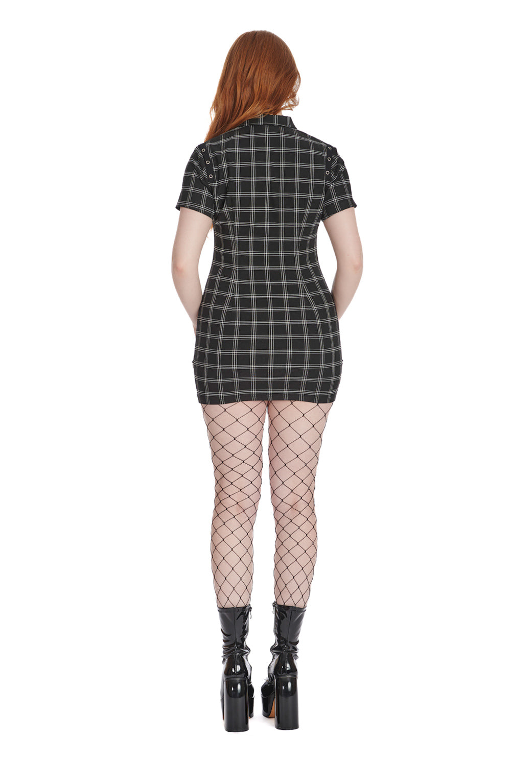 Banned Alternative FIERCE FUSION CHECK DRESS