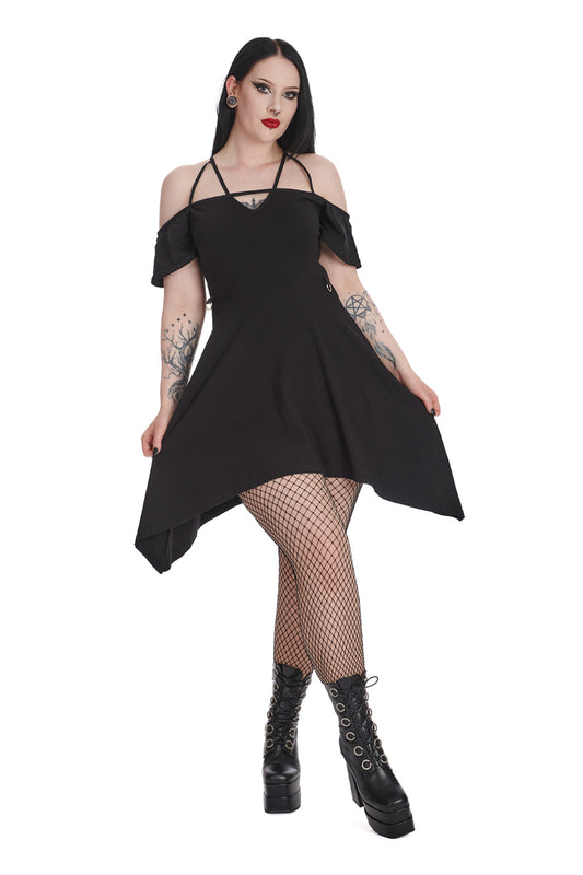Banned Alternative WITCHING YOUR THOUGHTS OFF SHOULDER DRESS