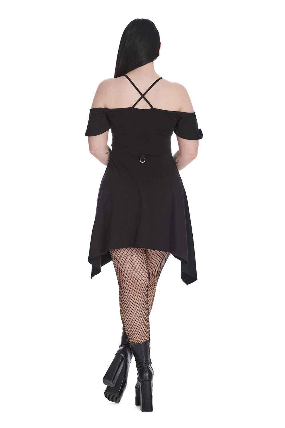 Banned Alternative WITCHING YOUR THOUGHTS OFF SHOULDER DRESS