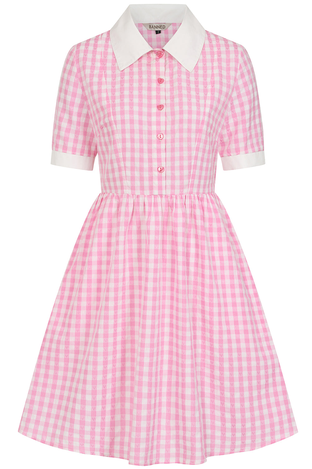 Banned Alternative YUNA GINGHAM KAWAII DRESS