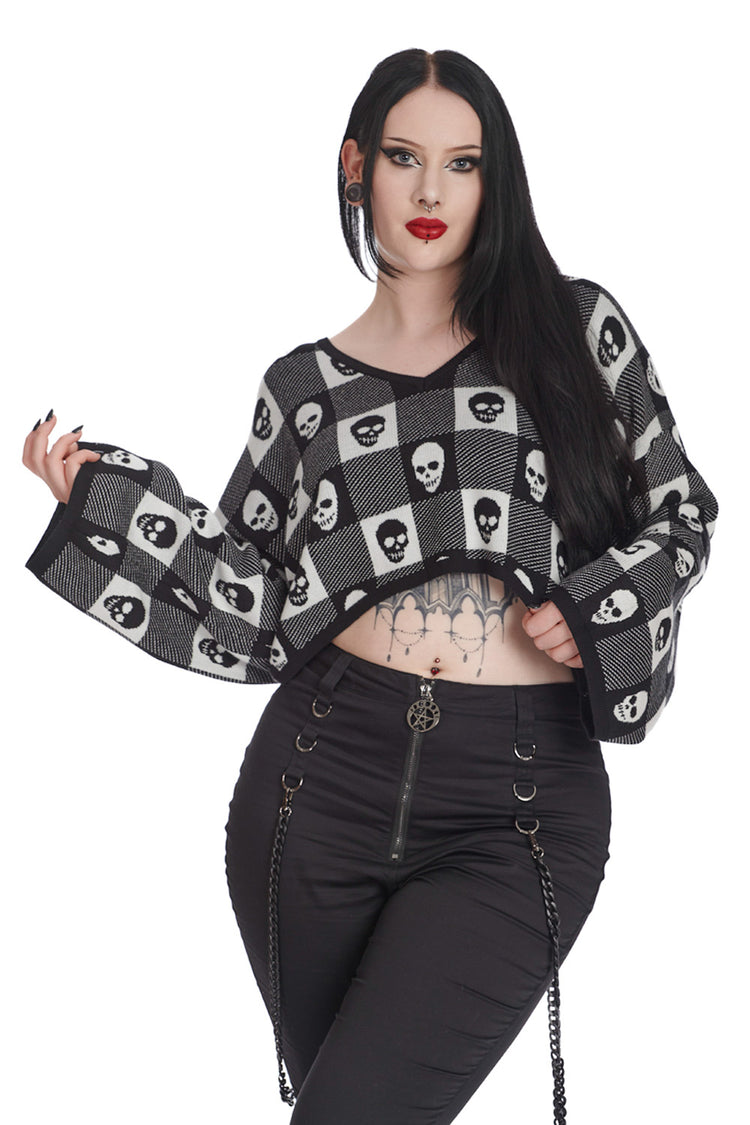 Banned Alternative NANA SKELETON STRIPED JUMPER