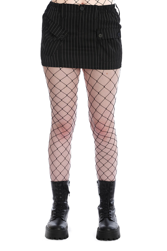 Banned Alternative EUDORA PINSTRIPE MINI SKIRT