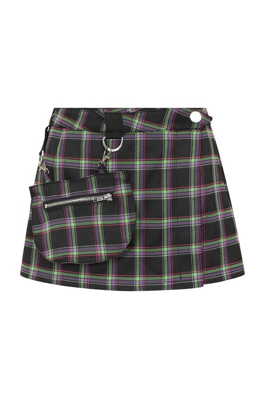 Banned Alternative DUNCAN TARTAN MINI SKIRT