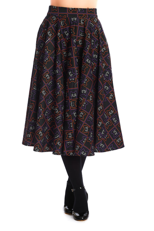 Banned Alternative KITTY CAT SWING SKIRT