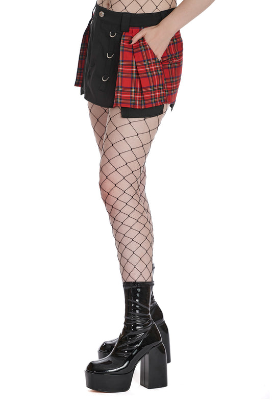 Banned Alternative PUNKED-OUT MINI SKIRT