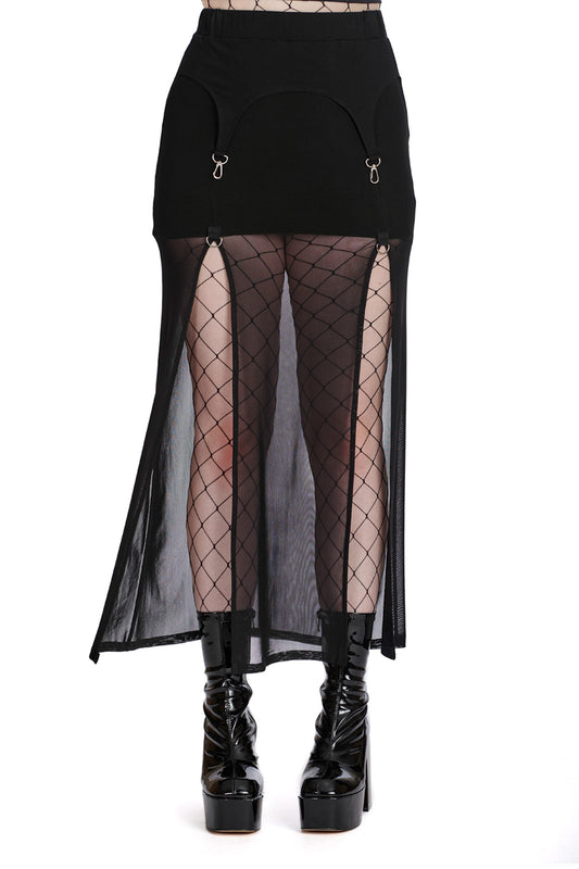 Banned Alternative MOODY MELODY SLIT SKIRT