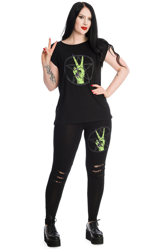Banned Alternative ZOMBIE HAND LEGGINGS