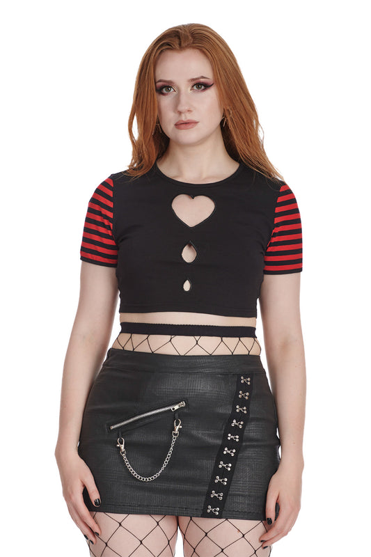 Banned Alternative AIKO CUT OUT TOP