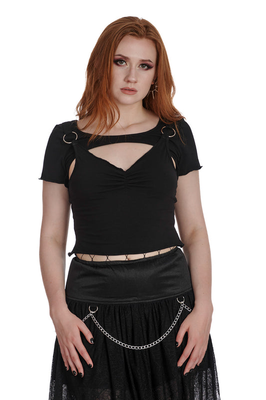 Banned Alternative LUNAR SERENADE CUT OUT TOP