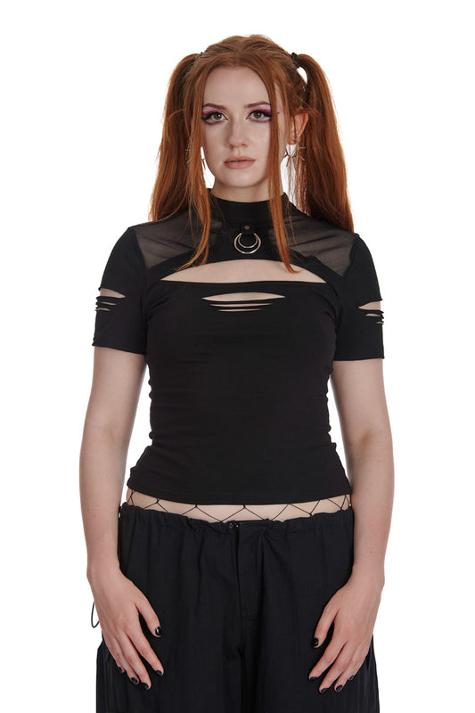 Banned Alternative GRAVITAS CUT OUT TOP