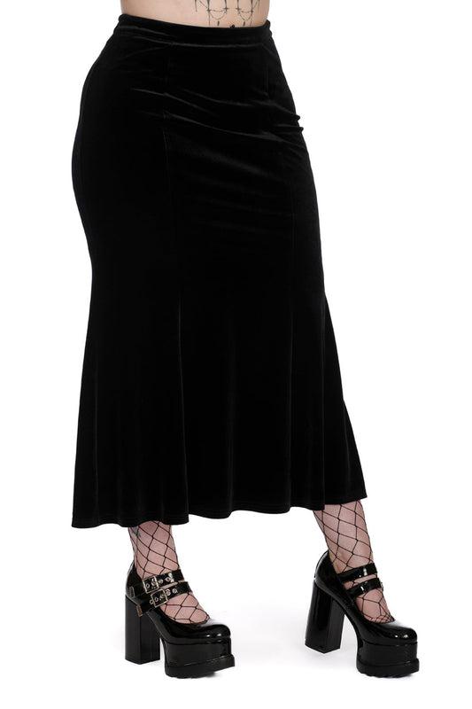 Banned Alternative BETTY ROCK PEPLUM PENCIL SKIRT