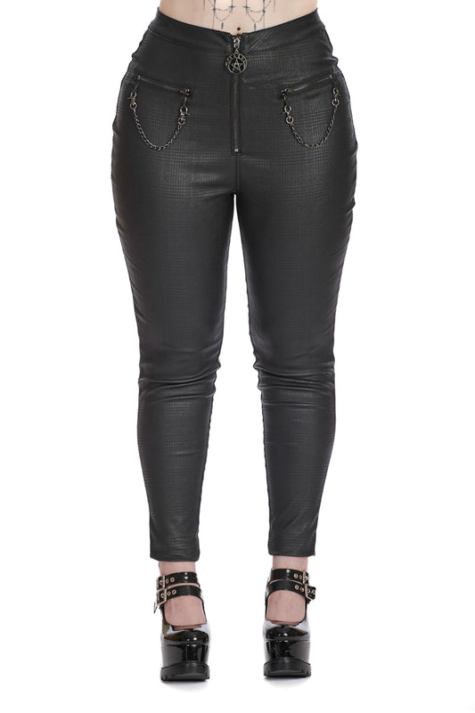 Banned Alternative CHAOS COUTURE TROUSERS WITH HANDCUFFS