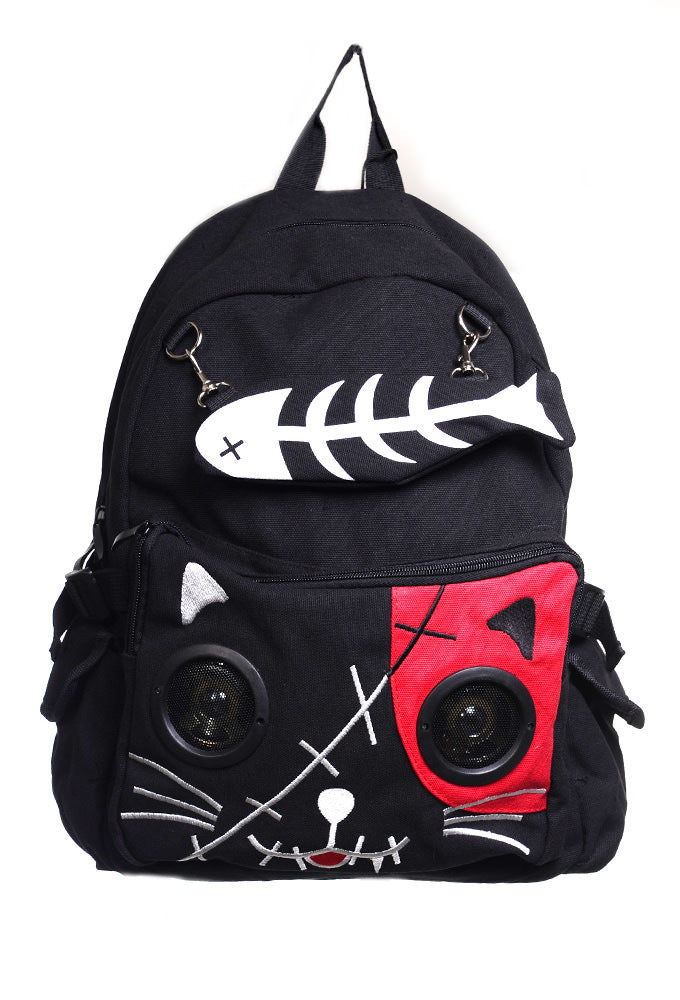 Banned Alternative Zombie Kitty Speaker Backpack