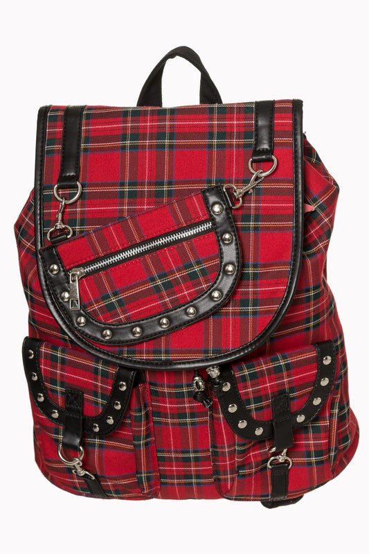 BANNED's Iconic Yamy Multi-Style Backpack | Gothic Skull Detachable Pouch Bag