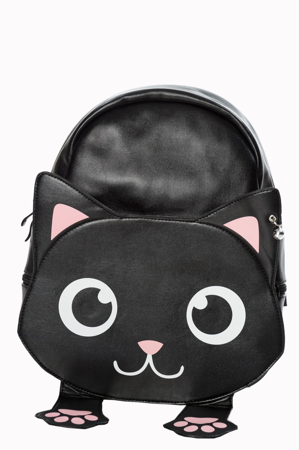 Cat face back pack showing full face