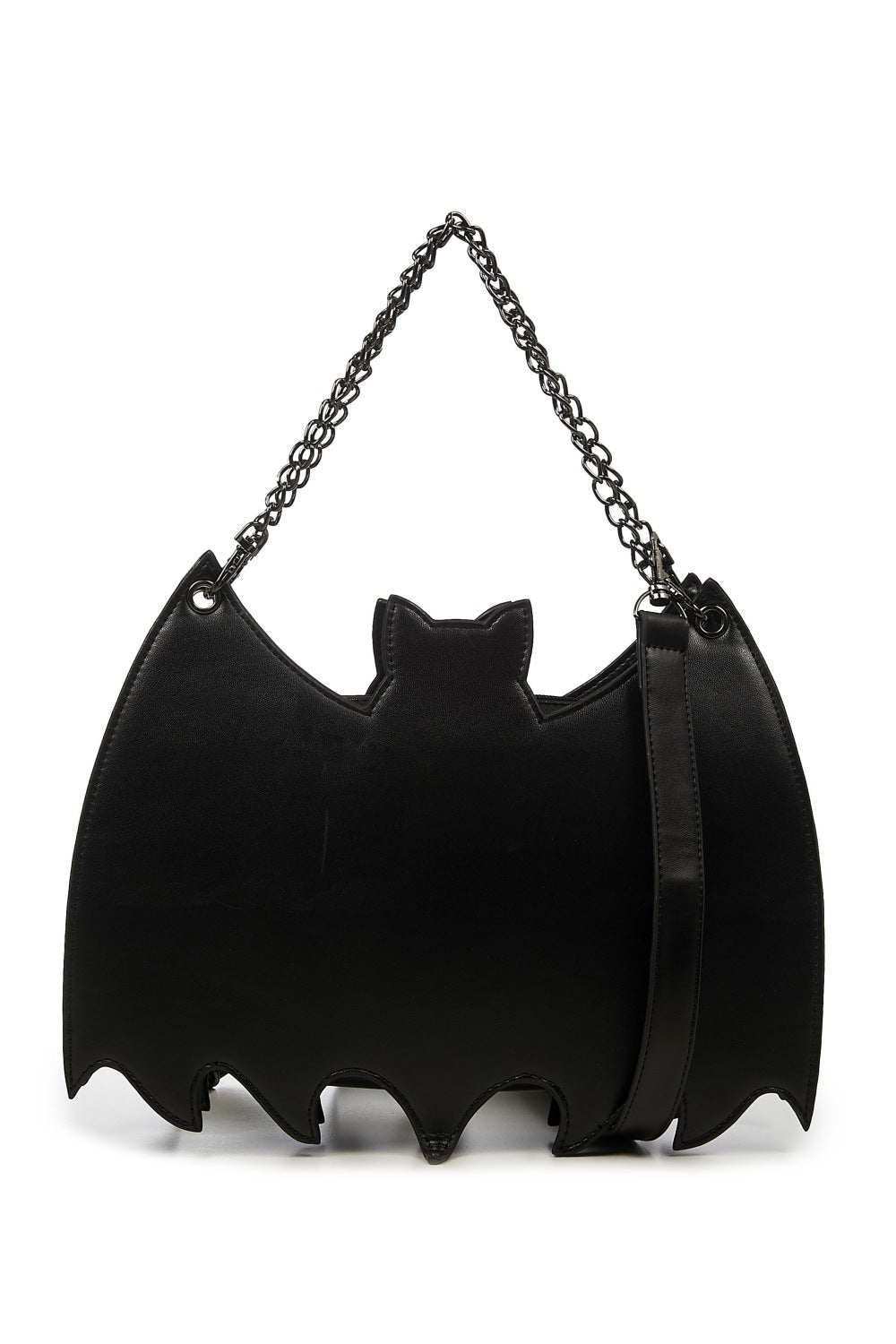 Bat shaped backpack in black