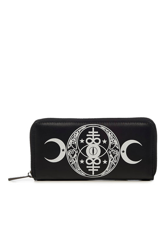 Banned Alternative Moon Phase Zip Wallet