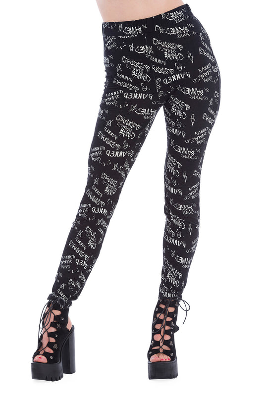 GRAFITI JERSEY LEGGINGS