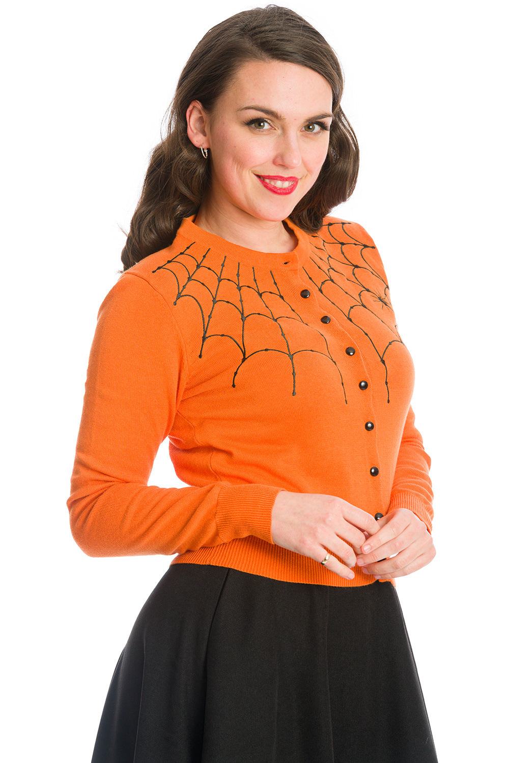 Banned Alternative Under Her Web Spell Spiderweb Cardigan