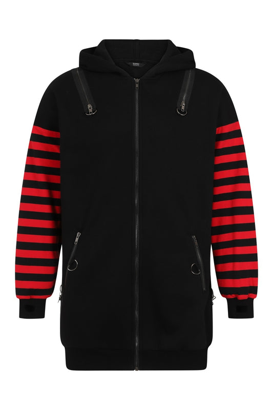 Banned Alternative Portia Front Zip Hoodie