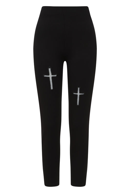 Banned Alternative Mina Cross Leggings
