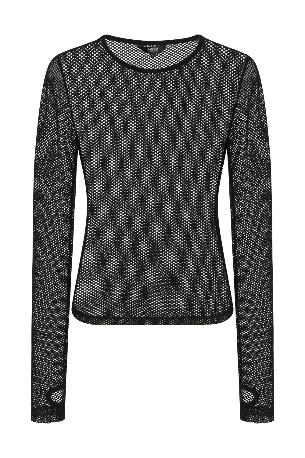 Banned Alternative Lilith Long Sleeve Mesh Top