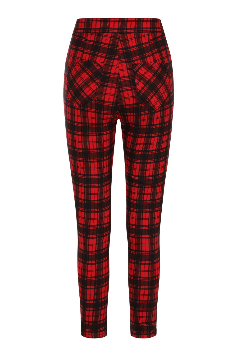 Banned Alternative Damien Stretch Check Trousers