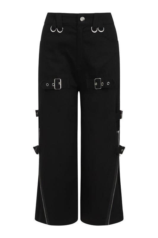 Banned Alternative Tanith 3/4 Length Straight Cut Trousers