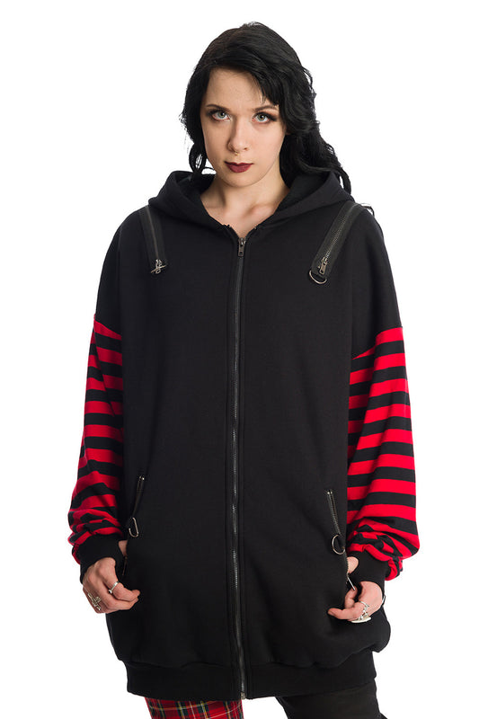 Banned Alternative Portia Front Zip Hoodie