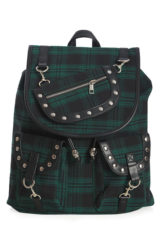 BANNED's Iconic Yamy Multi-Style Backpack | Gothic Skull Detachable Pouch Bag