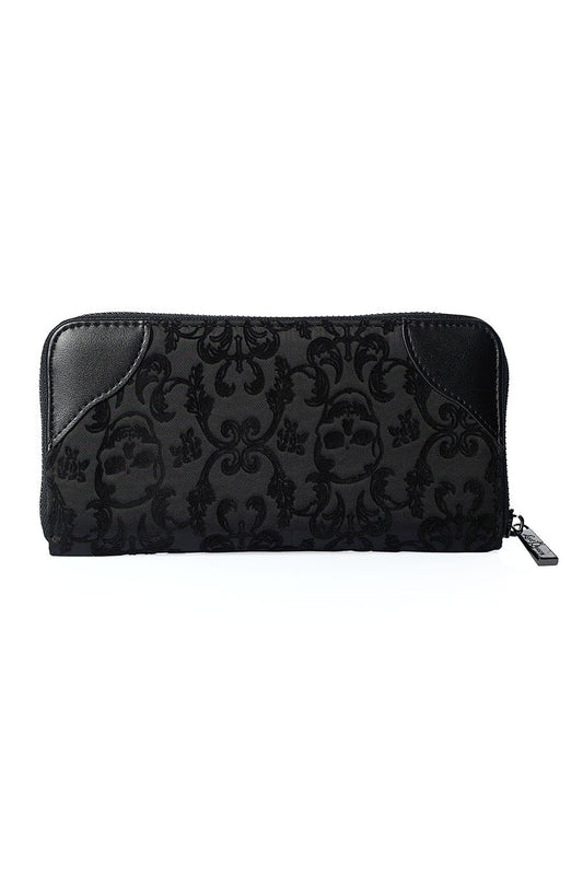 Banned Alternative Vine Black Ribcage Lace Wallet