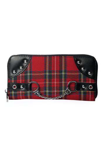 Banned Alternative Red Tartan Rise Up Wallet main image 0