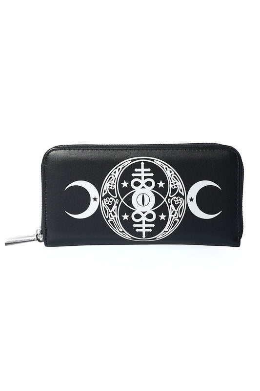 Banned Alternative Hollow Pentagram Wallet