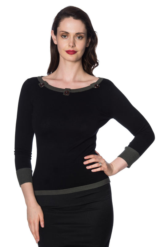 Banned Alternative VIVEKA KNITTED TAB Jumper