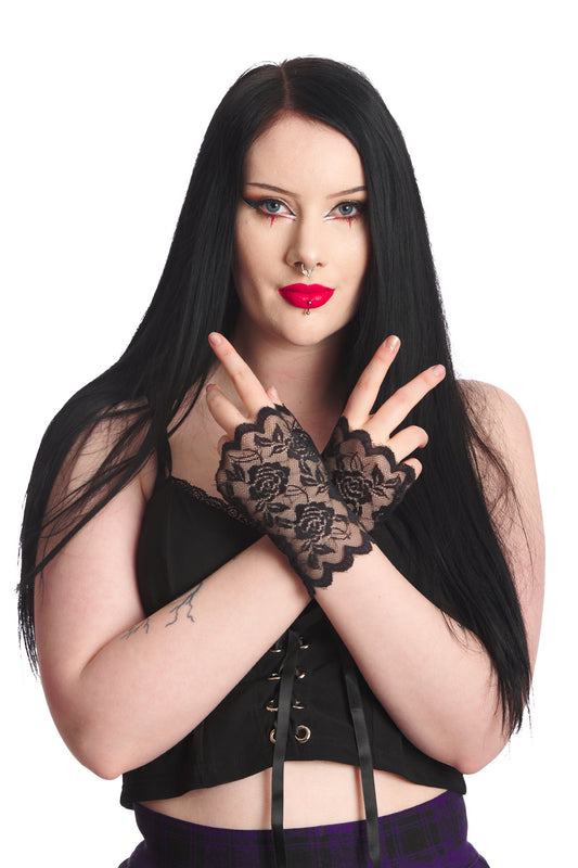 Banned Alternative Ramona Lace Gloves