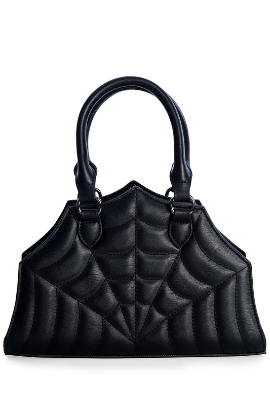 Banned Alternative Sirin Embossed Spiderweb Handbag