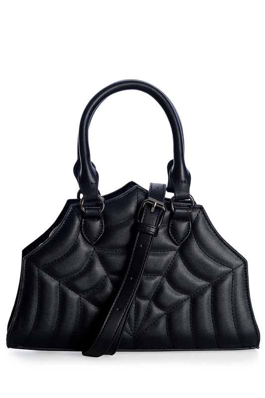 Banned Alternative Sirin Embossed Spiderweb Handbag