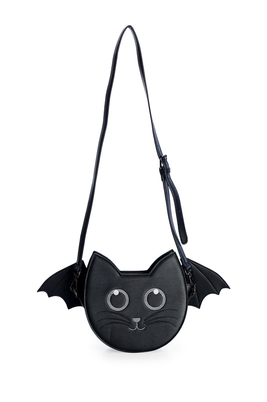 Banned Alternative Wendigo Black Cat Mini Shoulder Bag