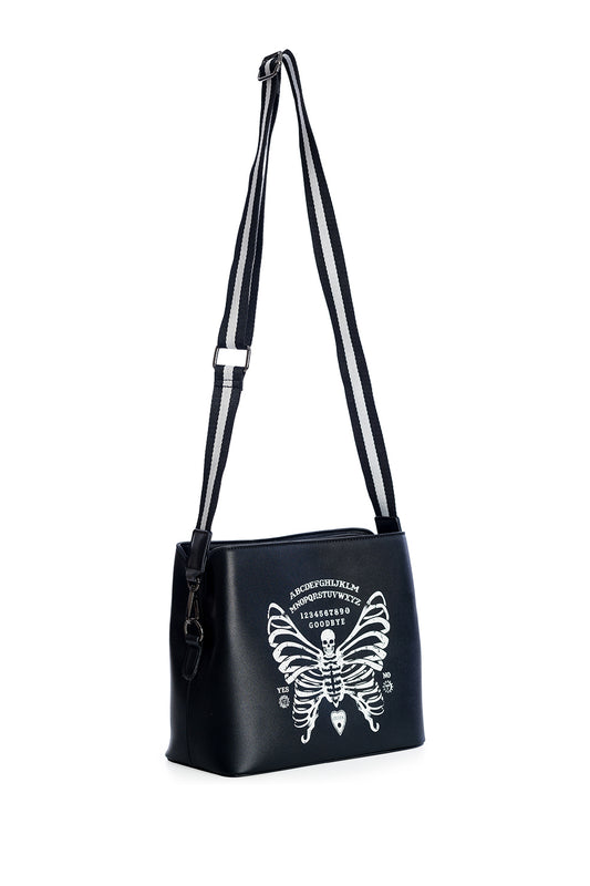 Banned Alternative Skeleton Butterfly Cross-body Bag