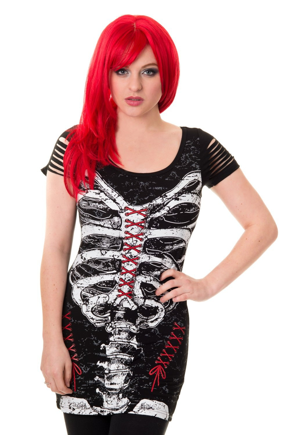 Banned Alternative Corset Skeleton Top