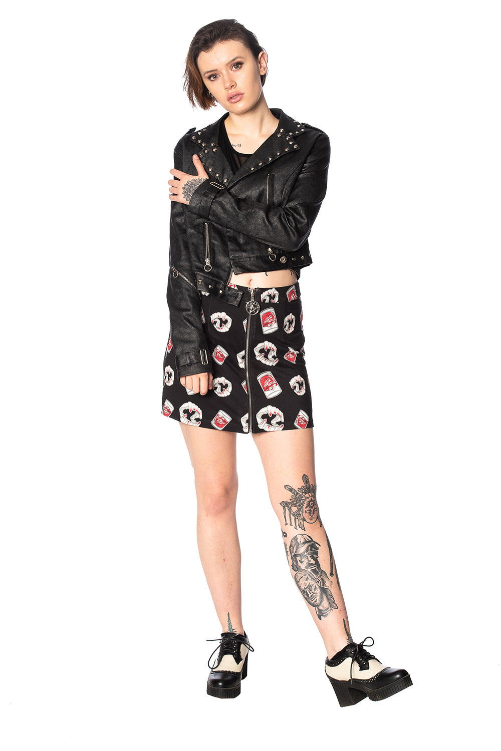 Banned Alternative Glampire Bodycon Skirt