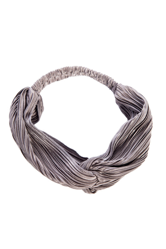 grey pleated alice headband