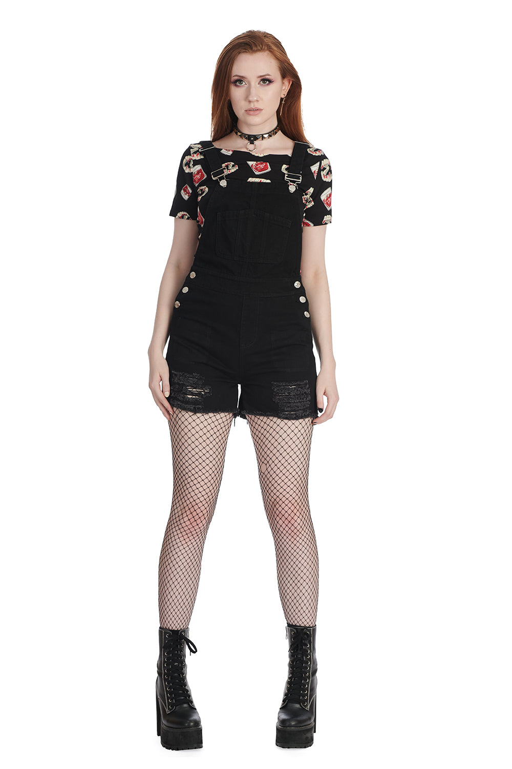Banned Alternative LEATHAN PLAYSUIT