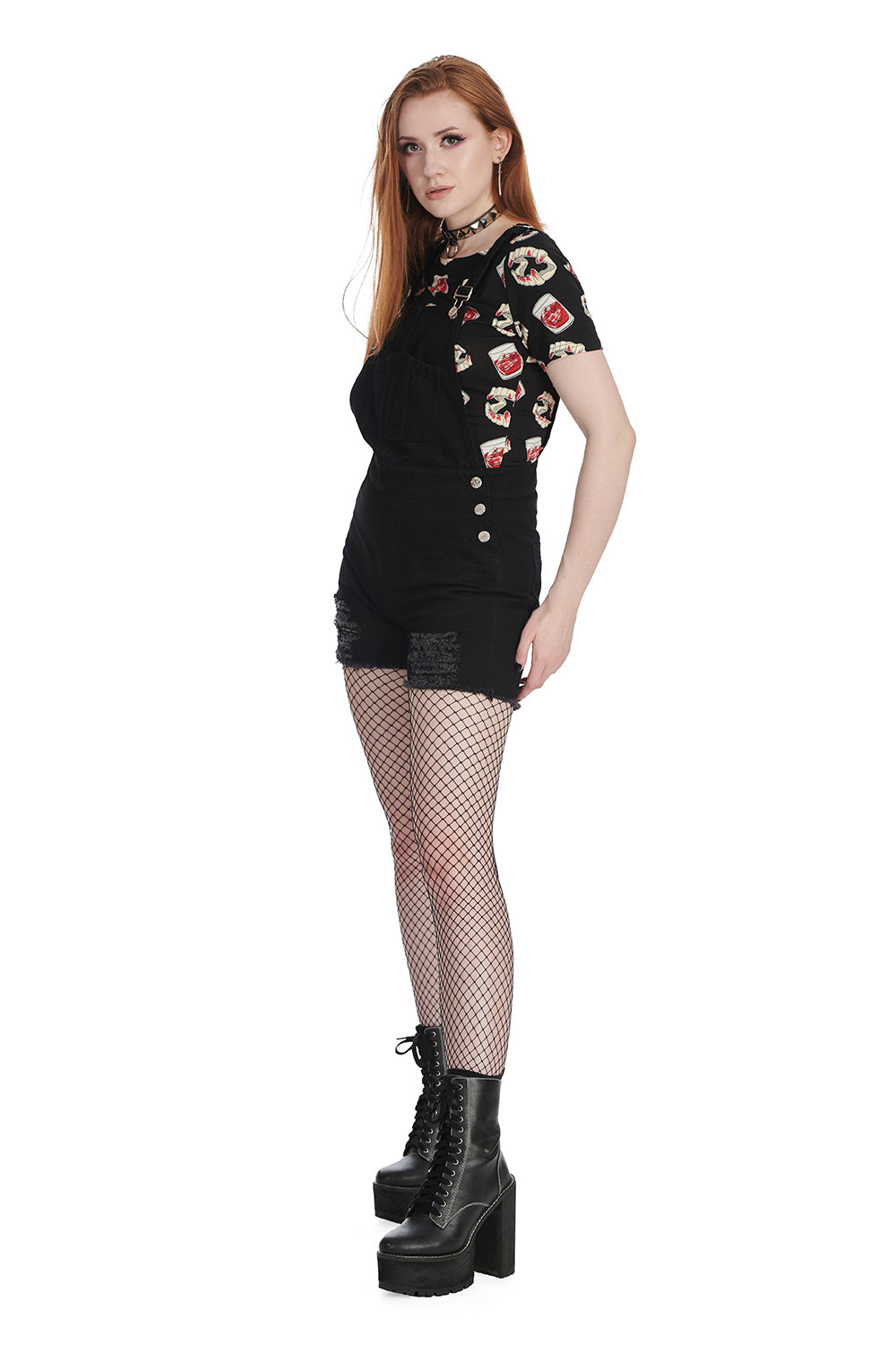 Banned Alternative LEATHAN PLAYSUIT